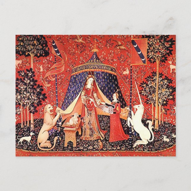 Carte Postale "Lady & the Unicorn" (Devant)