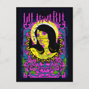 Carte Postale Lady violette