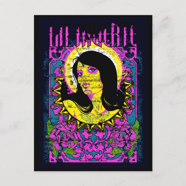 Carte Postale Lady violette (Devant)