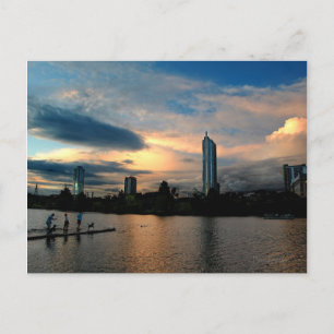 Carte Postale Ladybird Lake Dog Park Sunset Austin Texas Skyline