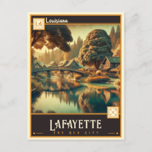Carte Postale Lafayette, Louisiane   VINTAGE