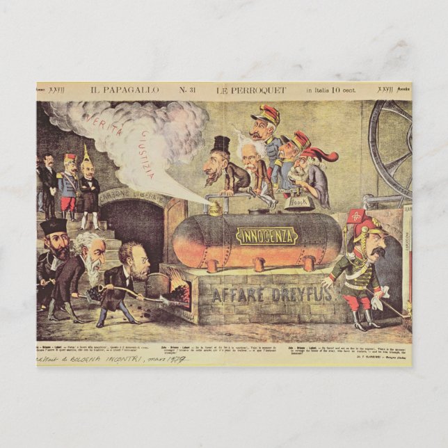 Carte Postale L'affaire Dreyfus (Devant)