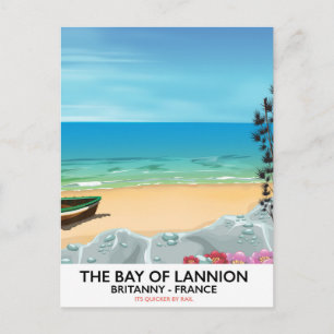Carte Postale L'affiche de voyage de la Baie de Lannion France