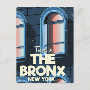 Carte Postale L'affiche de voyage du Bronx New York City
