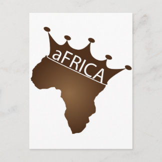 Carte Postale l'Afrique a couronné