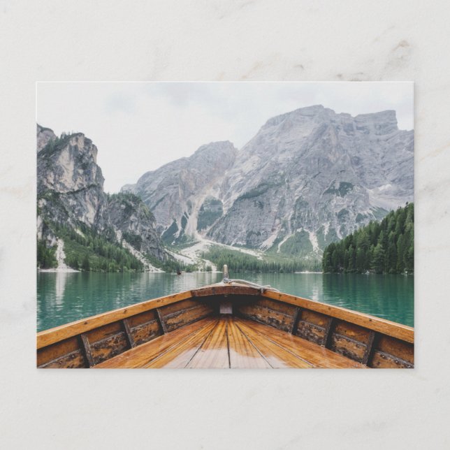 Carte Postale Lago di Braies, Pragser Wildsee - Lake Prags Italy (Devant)