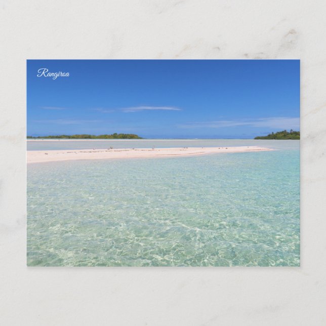 Carte Postale Lagon bleu de Rangiroa (Devant)