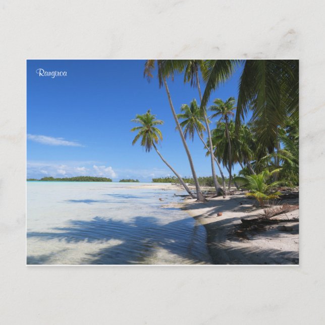 Carte Postale Lagon bleu de Rangiroa (Devant)