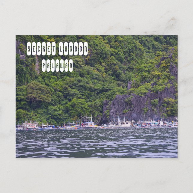 Carte Postale Lagon secret à El Nido Palawan (Devant)