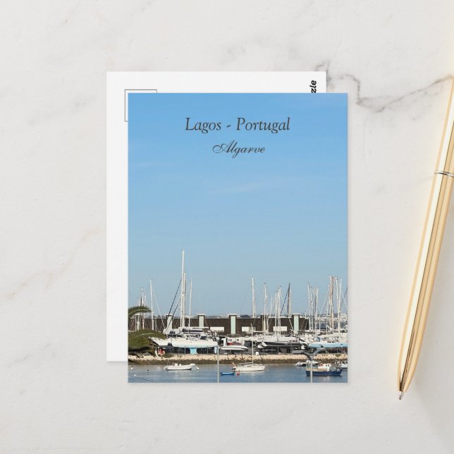 Carte Postale Lagos - Portugal  (Devant/Arrière en situation)