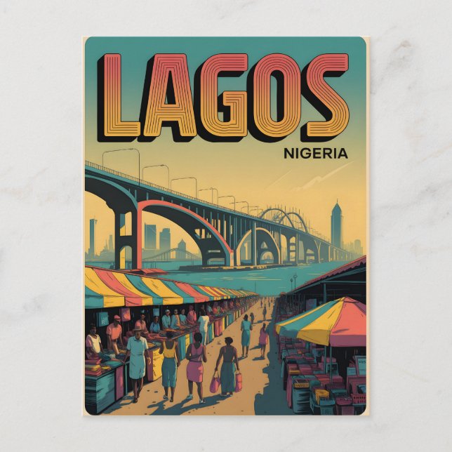 Carte Postale Lagos Vintage (Devant)