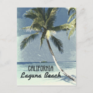 Carte Postale Laguna Beach California Vintage Retro Poster Art