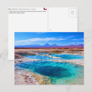 Carte Postale Lagunas Escondidas de Baltinache, Chili Voyage