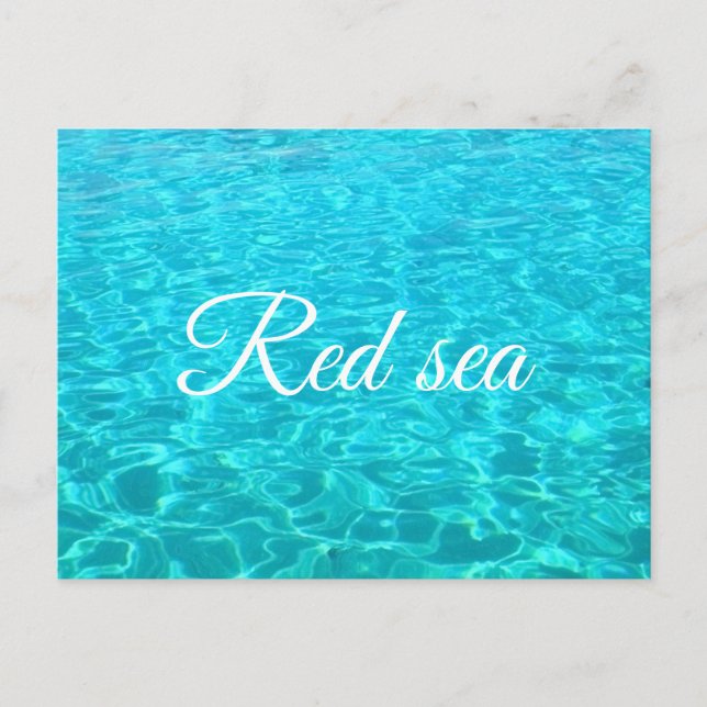 Carte Postale Lagune de la mer Rouge (Devant)