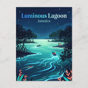 Carte Postale Lagune Lumineuse Jamaïque