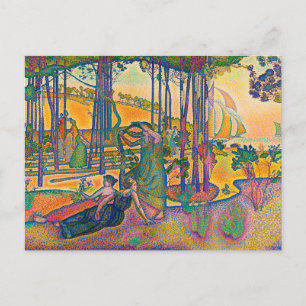 Carte Postale L'air du soir par Henri-Edmond Cross (1893)