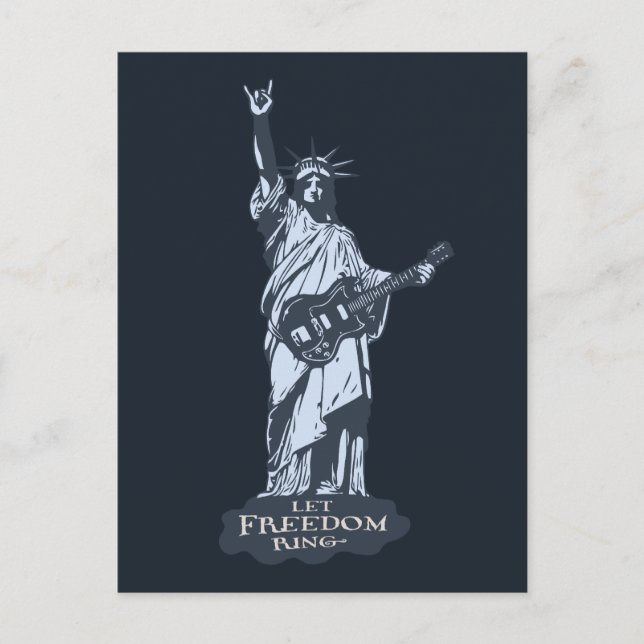 Carte Postale Laissez la liberté tourner (Devant)