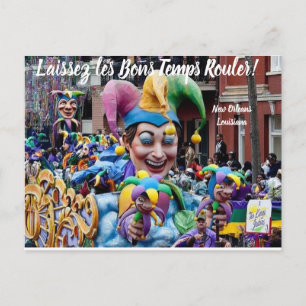 Carte Postale Laissez les Bons Temps Rouler