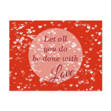 Laissez tout ce que vous faites avec amour 1 Corin