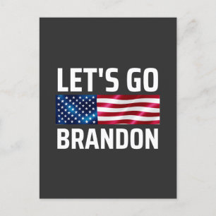 Carte Postale laissons brandon laisser brandon aller brandon