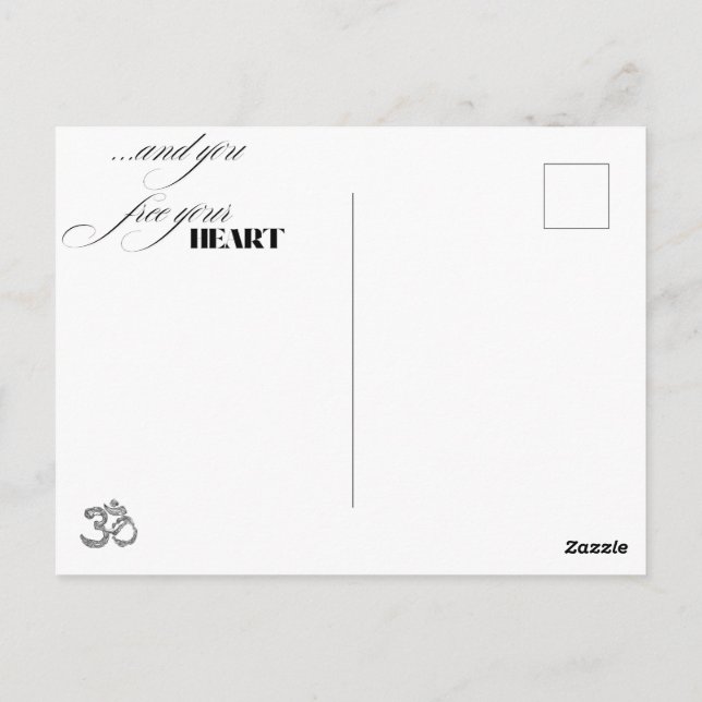 Carte Postale Laissons tomber la colère - Citation de Bouddha Mi (Dos)