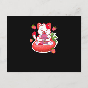 Carte Postale Lait de chat japonais Kawaii