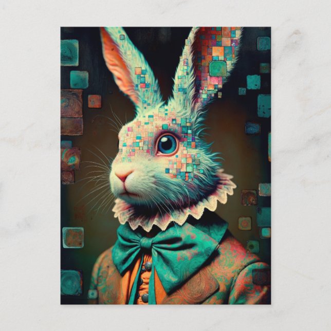 Carte Postale Lait de lapin blanc (Devant)