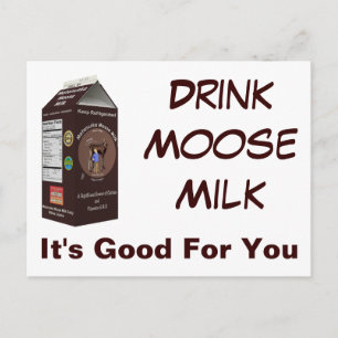 Carte Postale Lait d'orignal Matanuska