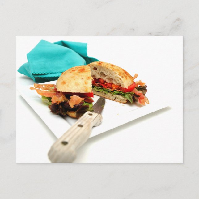 Carte Postale Laitue Bacon Et Tomate (Devant)