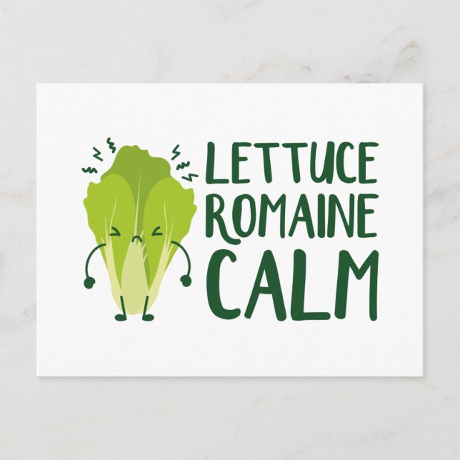 Carte Postale Laitue Romaine Calme (Devant)