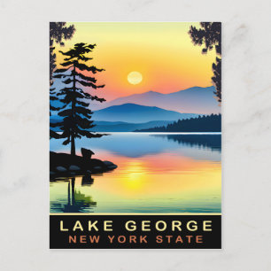 Carte Postale Lake George, État de New York, Voyage