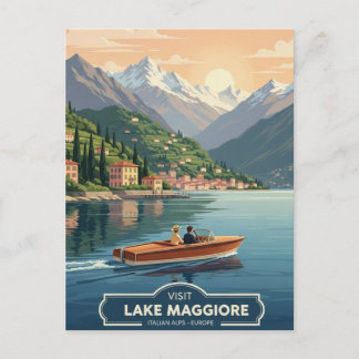 Carte Postale Lake Maggiore Italy Travel