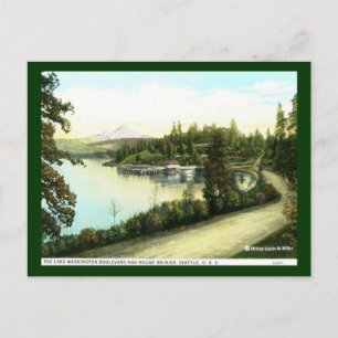 Carte Postale Lake Washington Boulevard et Mount Rainier, S