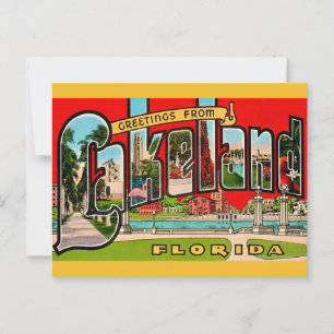 Carte Postale Lakeland Floride Rétro