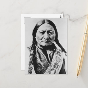 Carte Postale Lakota Chef Abandon : assis Bull Fort Buford