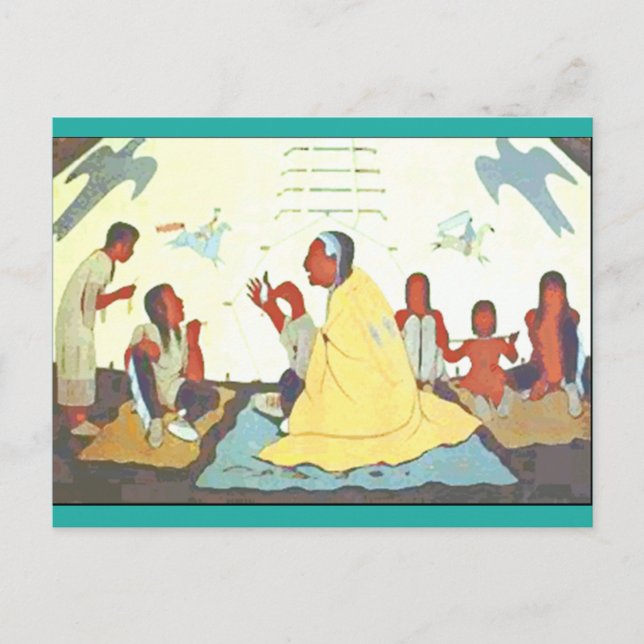 Carte postale Lakota Storyteller (Devant)