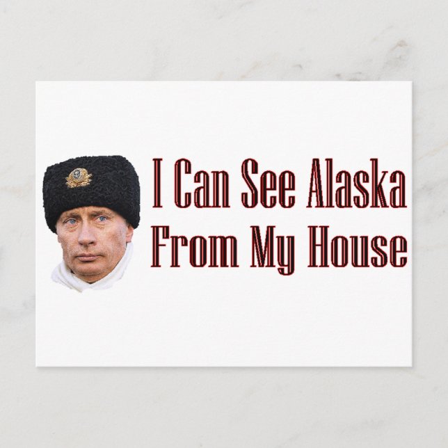 Carte Postale L'Alaska de ma maison (Devant)