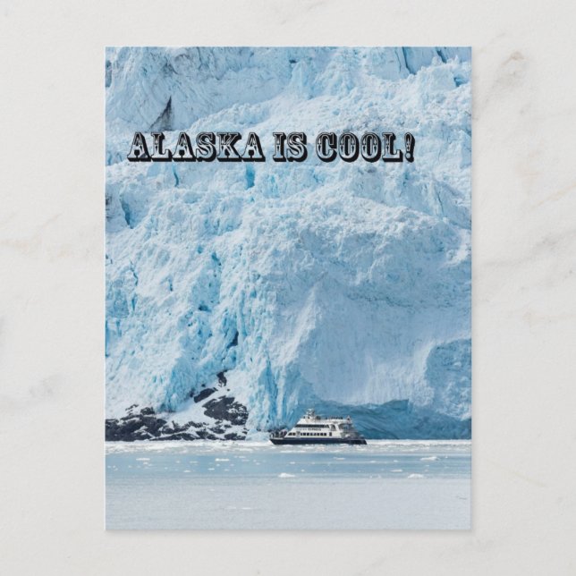 Carte Postale L'Alaska est cool ! (Devant)
