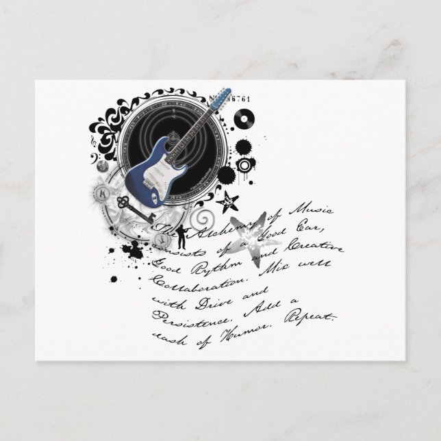 Carte Postale L'alchimie de la musique (Devant)