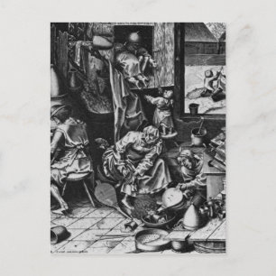 Carte Postale L'Alchimiste de Pieter Bruegel l'Ancien