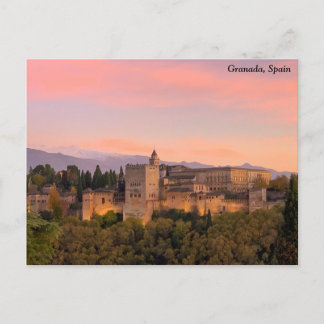 Carte Postale L'Alhambra, Grenade Espagne