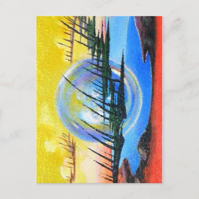Carte Postale L'ALIEN ABSTRAIT par Leomariano (Devant)