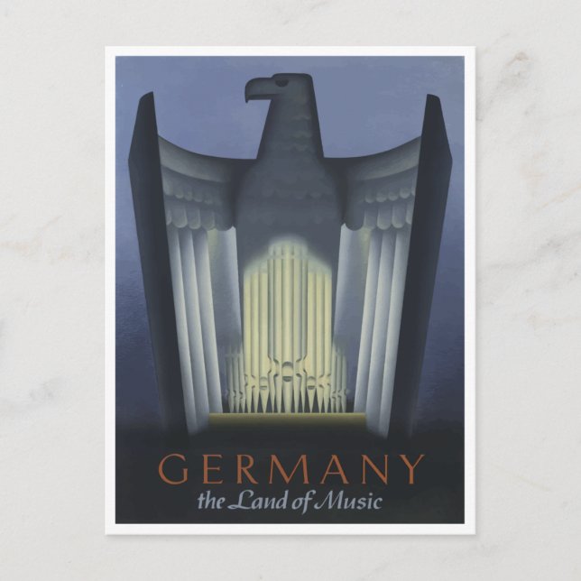 Carte Postale L'Allemagne, La Terre de la Musique Vintage voyage (Devant)
