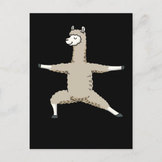Carte Postale Lama Funny Yoga Cadeaux femmes méditation