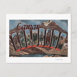 Carte Postale Lamar, ColoradoGrandes lettres ScènesLamar, CO