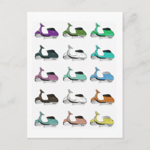Carte Postale Lambretta Pop Art
