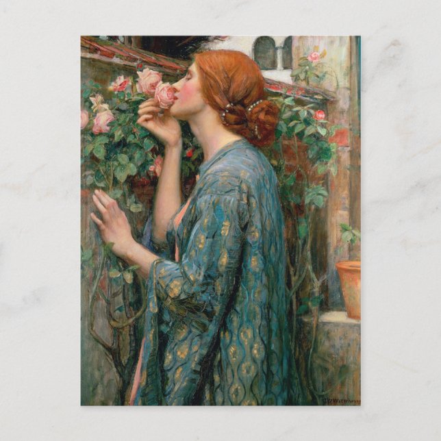 Carte Postale L'âme du Rose - John William Waterhouse (Devant)