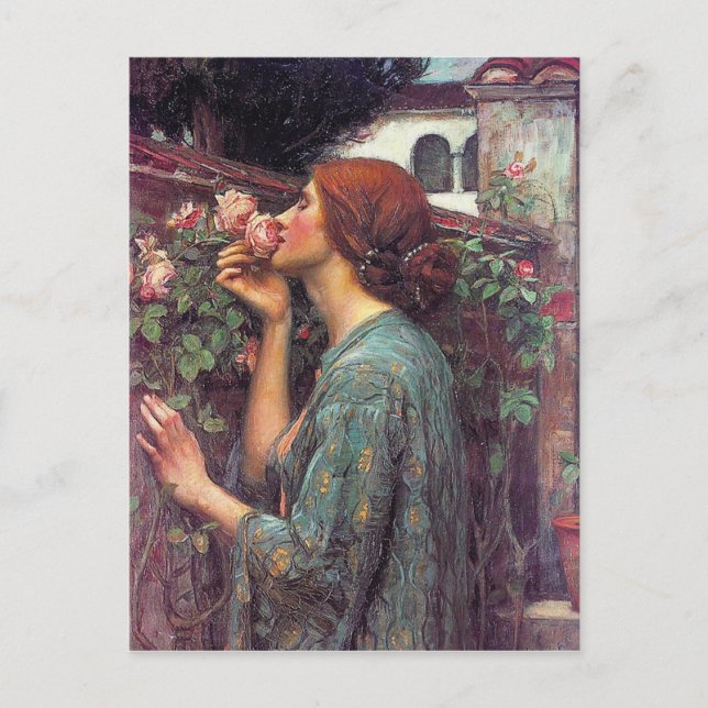 Carte Postale L'âme du Rose par John W. Waterhouse (Devant)
