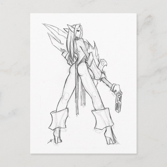 Carte Postale Lame Elvish (Devant)