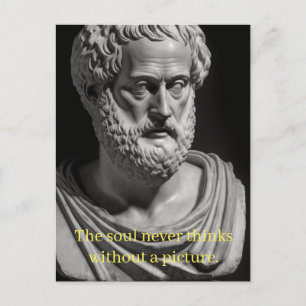 Carte Postale L'âme ne pense jamais sans image